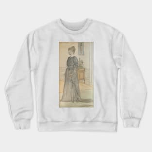 Portrait of Mrs Signe Thiel by Carl Larsson Crewneck Sweatshirt